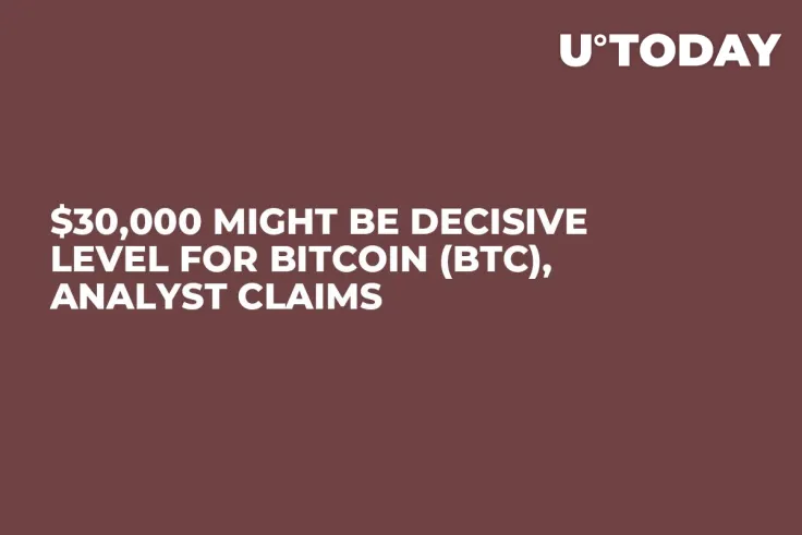 $30,000 Might Be Decisive Level for Bitcoin (BTC), Analyst Claims