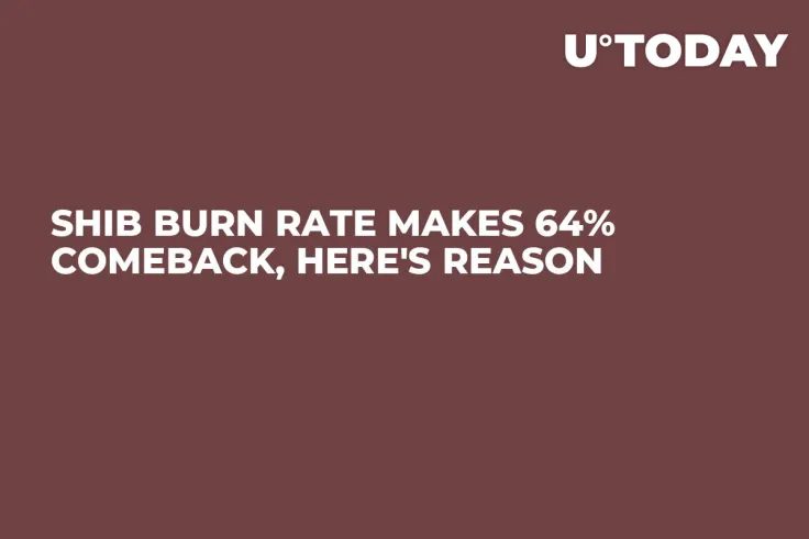 SHIB Burn Rate Makes 64% Comeback, Here's Reason