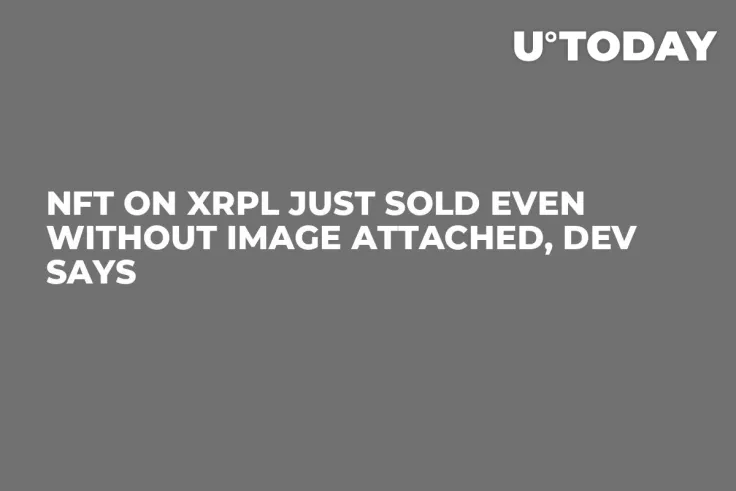 NFT on XRPL Just Sold Even Without Image Attached, Dev Says