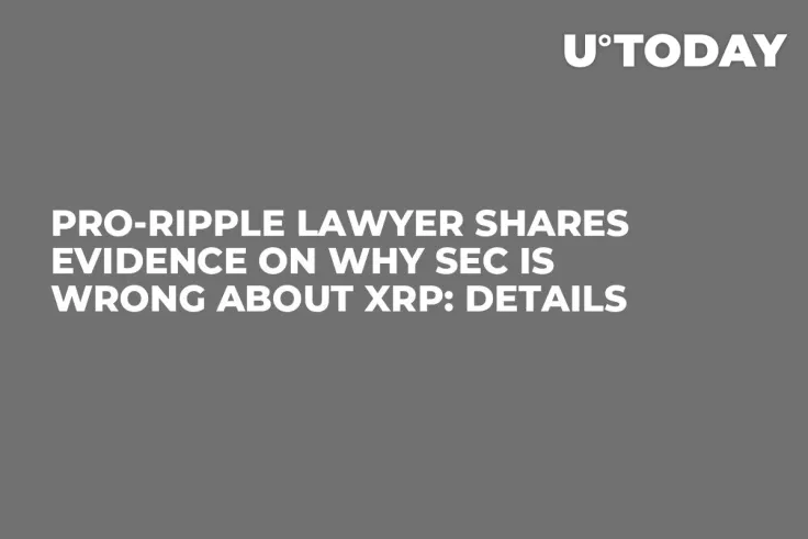 Pro-Ripple Lawyer Shares Evidence on Why SEC Is Wrong About XRP: Details