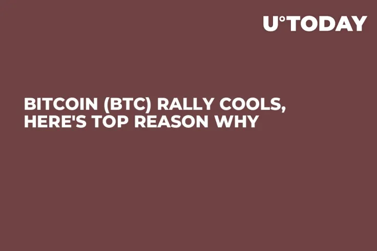 Bitcoin (BTC) Rally Cools, Here's Top Reason Why