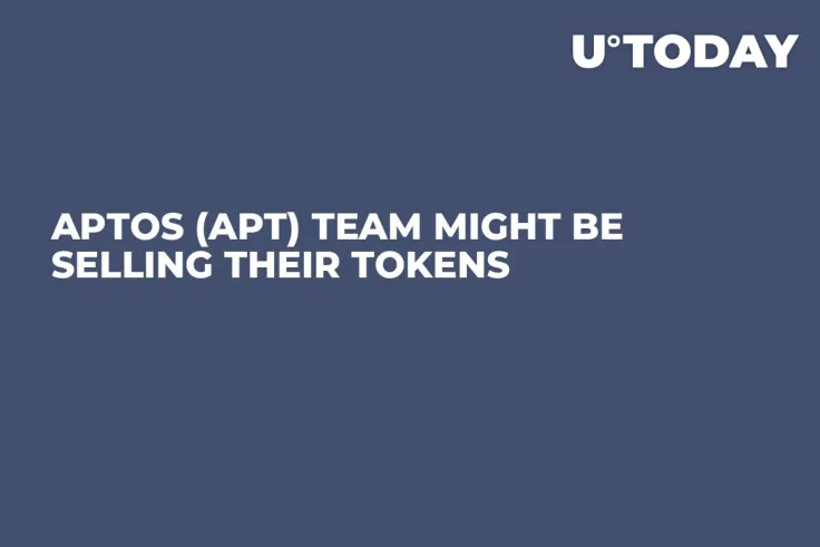 Aptos (APT) Team Might Be Selling Their Tokens