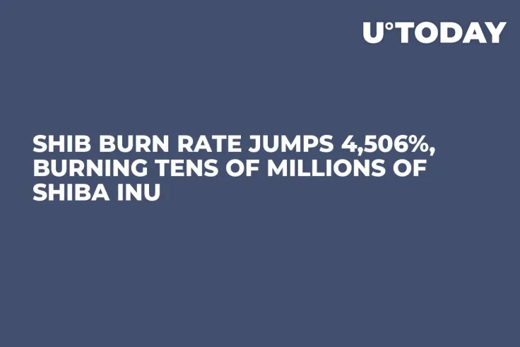 SHIB Burn Rate Jumps 4,506%, Burning Tens of Millions of Shiba Inu
