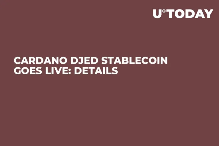 Cardano Djed Stablecoin Goes Live: Details