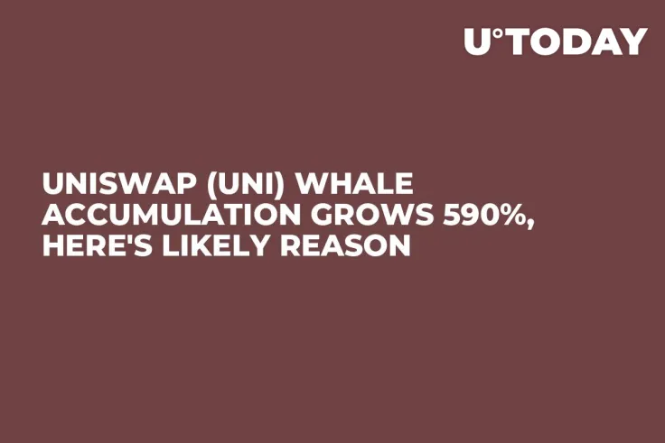 Uniswap (UNI) Whale Accumulation Grows 590%, Here's Likely Reason