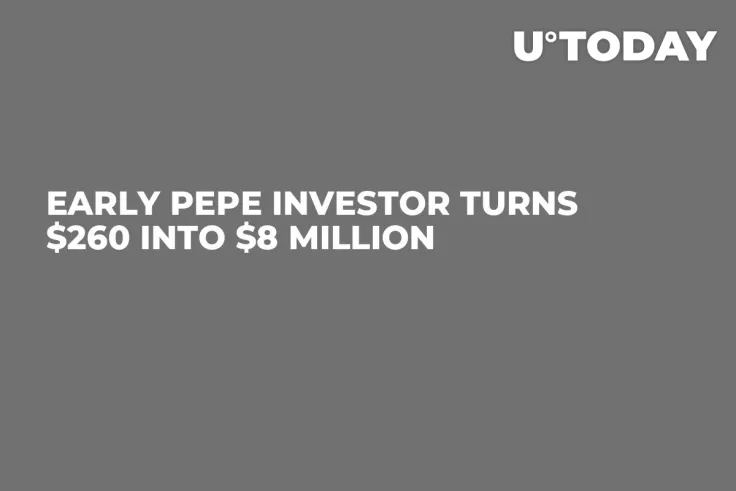 Early Pepe Investor Turns $260 Into $8 Million