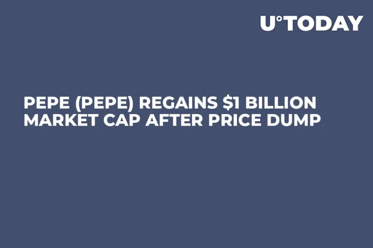 Pepe (PEPE) Regains $1 Billion Market Cap After Price Dump