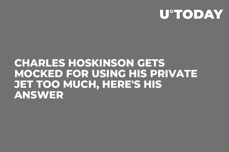 Charles Hoskinson Gets Mocked for Using His Private Jet Too Much, Here's His Answer