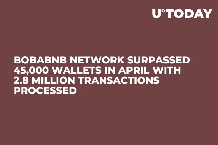 BobaBNB Network Surpassed 45,000 Wallets in April with 2.8 Million Transactions Processed