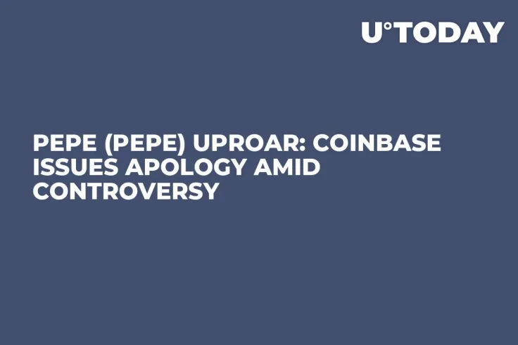 Pepe (PEPE) Uproar: Coinbase Issues Apology Amid Controversy