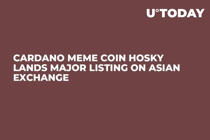 Cardano Meme Coin HOSKY Lands Major Listing on Asian Exchange