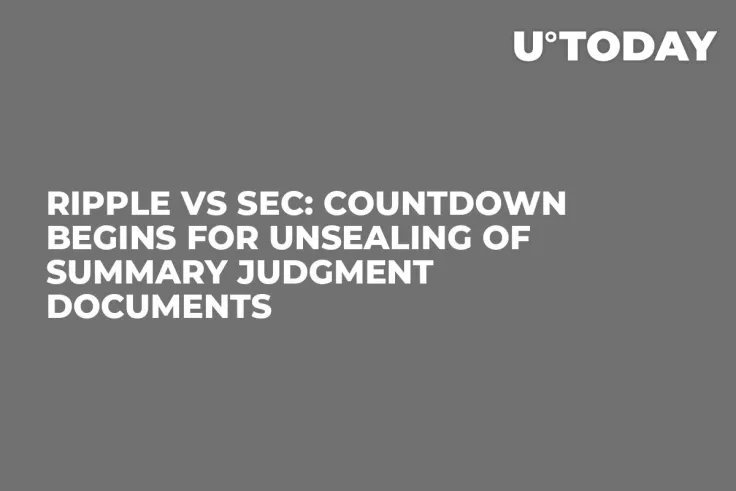 Ripple vs SEC: Countdown Begins for Unsealing of Summary Judgment Documents