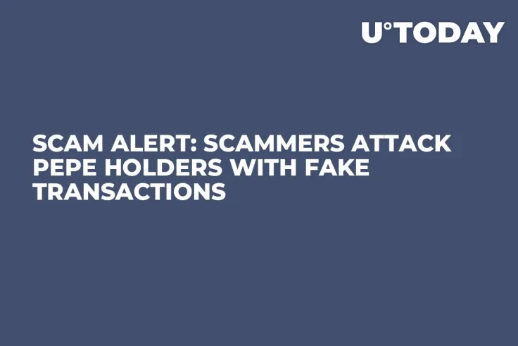 Scam Alert: Scammers Attack PEPE Holders With Fake Transactions