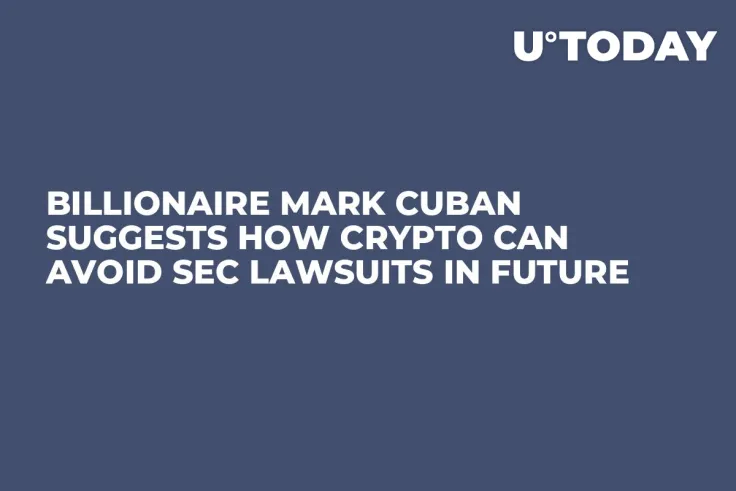 Billionaire Mark Cuban Suggests How Crypto Can Avoid SEC Lawsuits in Future
