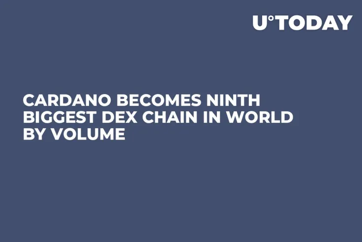 Cardano Becomes Ninth Biggest DEX Chain in World by Volume