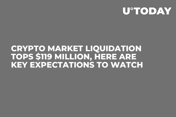 Crypto Market Liquidation Tops $119 Million, Here Are Key Expectations to Watch