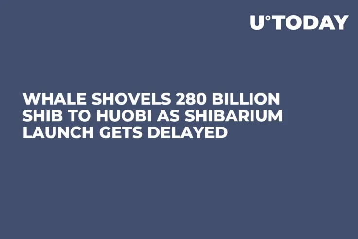 Whale Shovels 280 Billion SHIB to Huobi As Shibarium Launch Gets Delayed
