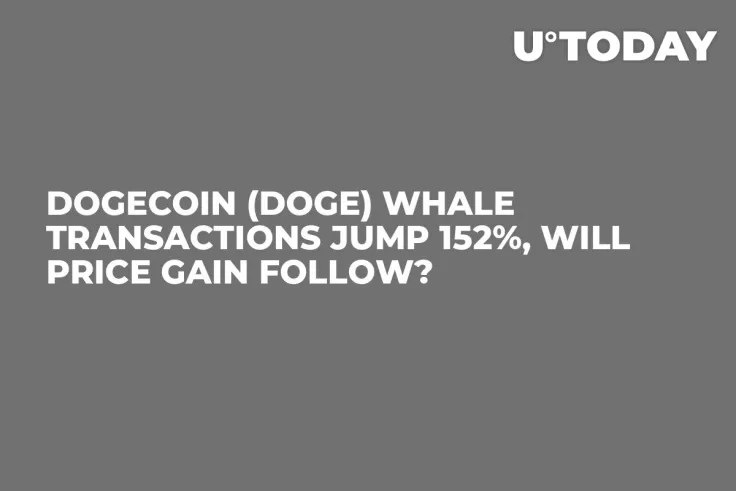 Dogecoin (DOGE) Whale Transactions Jump 152%, Will Price Gain Follow?