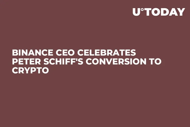 Binance CEO Celebrates Peter Schiff's Conversion to Crypto