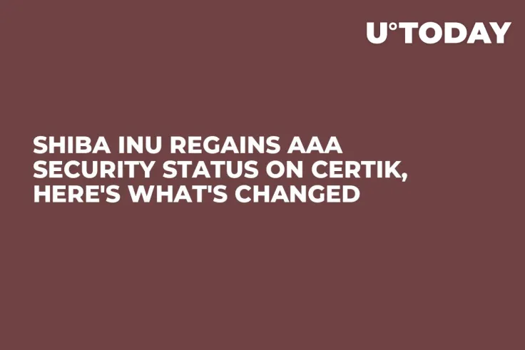 Shiba Inu Regains AAA Security Status on CertiK, Here's What's Changed