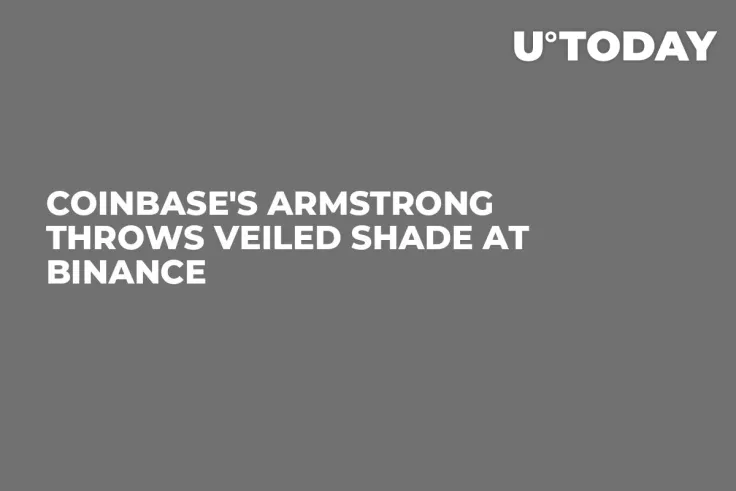 Coinbase's Armstrong Throws Veiled Shade at Binance