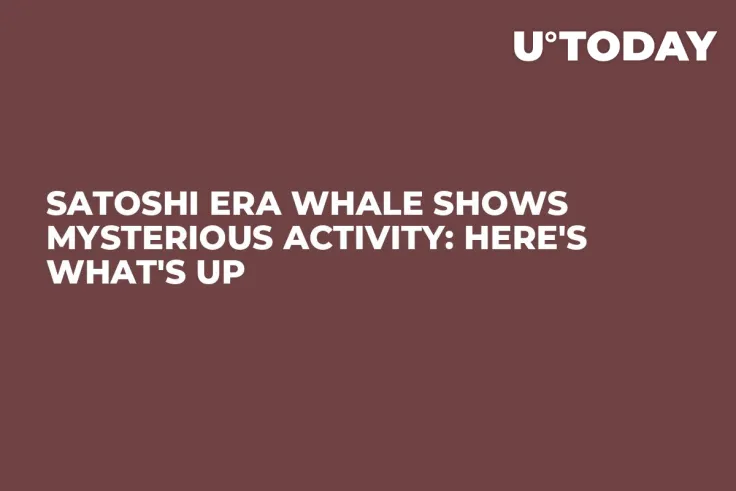 Satoshi Era Whale Shows Mysterious Activity: Here's What's Up