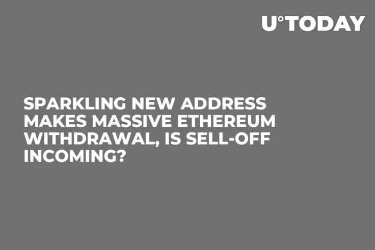 Sparkling New Address Makes Massive Ethereum Withdrawal, Is Sell-off Incoming?