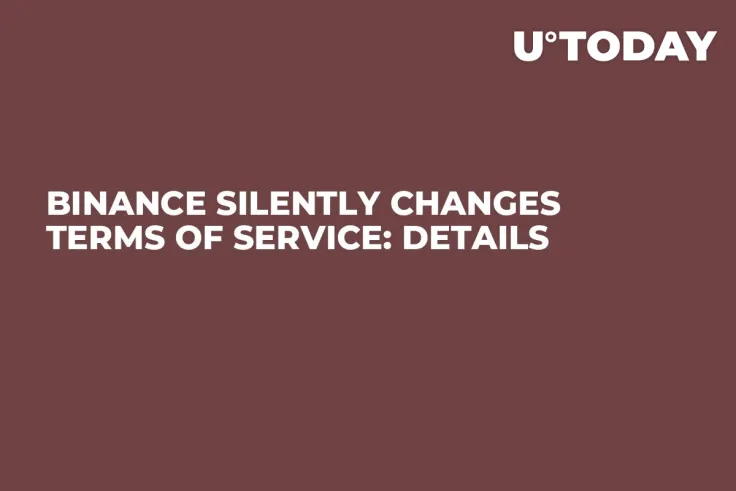 Binance Silently Changes Terms of Service: Details
