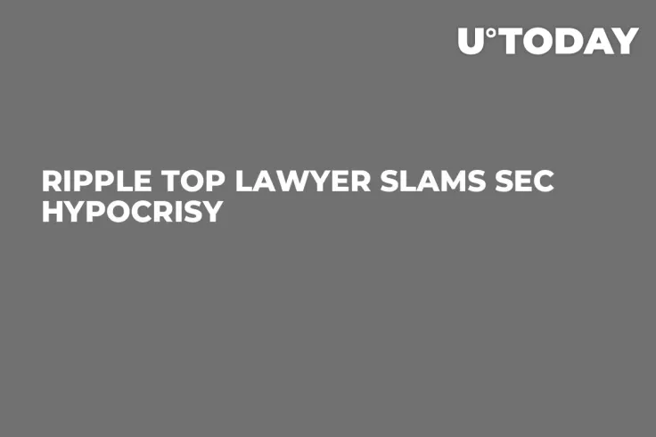 Ripple Top Lawyer Slams SEC Hypocrisy