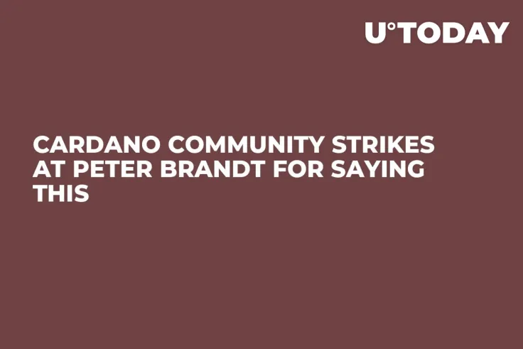 Cardano Community Strikes at Peter Brandt for Saying This