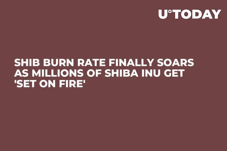 SHIB Burn Rate Finally Soars as Millions of Shiba Inu Get 'Set on Fire'