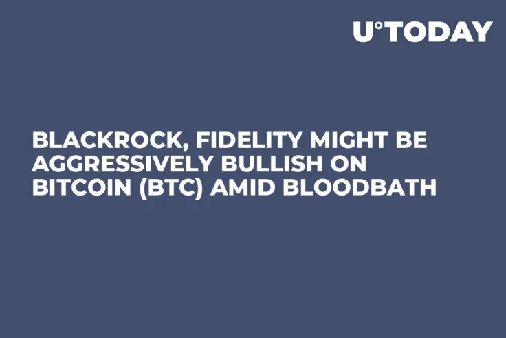 BlackRock, Fidelity Might Be Aggressively Bullish on Bitcoin (BTC) Amid Bloodbath