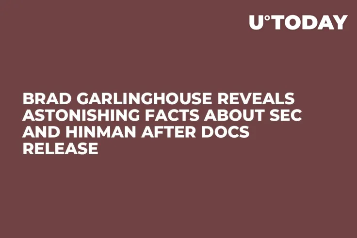Brad Garlinghouse Reveals Astonishing Facts About SEC And Hinman After Docs Release