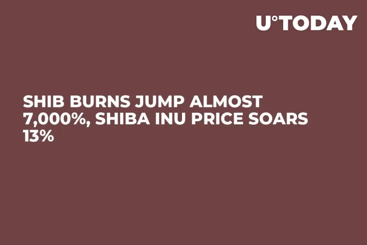 SHIB Burns Jump Almost 7,000%, Shiba Inu Price Soars 13%