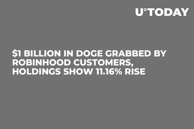$1 Billion in DOGE Grabbed by Robinhood Customers, Holdings Show 11.16% Rise