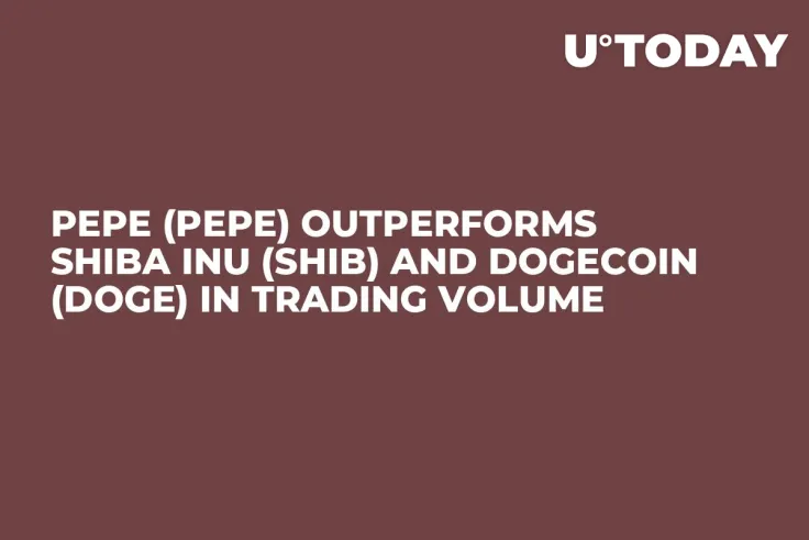 Pepe (PEPE) Outperforms Shiba Inu (SHIB) and Dogecoin (DOGE) in Trading Volume