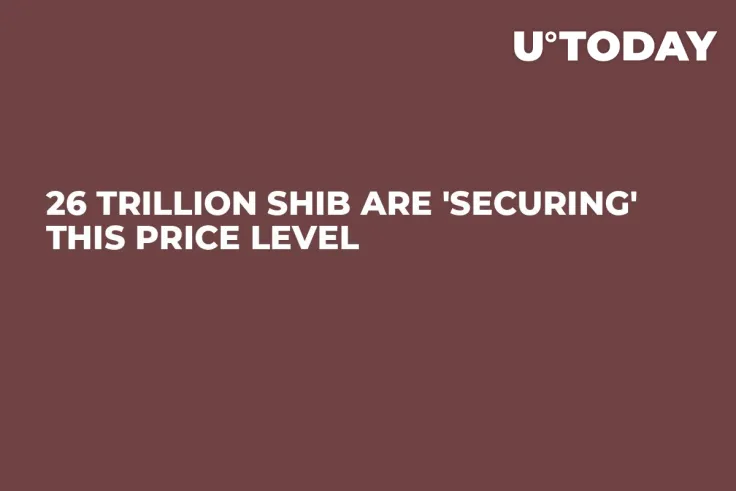 26 Trillion SHIB Are 'Securing' This Price Level