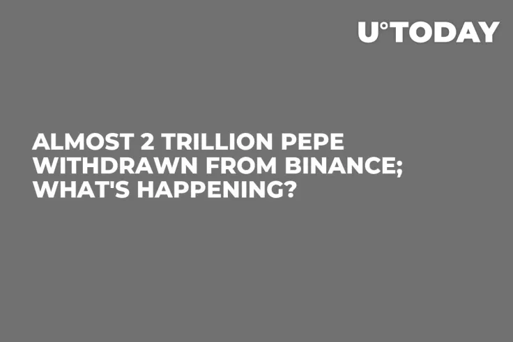 Almost 2 Trillion PEPE Withdrawn From Binance; What's Happening?