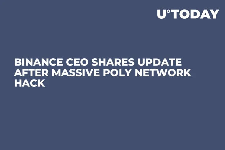 Binance CEO Shares Update After Massive Poly Network Hack
