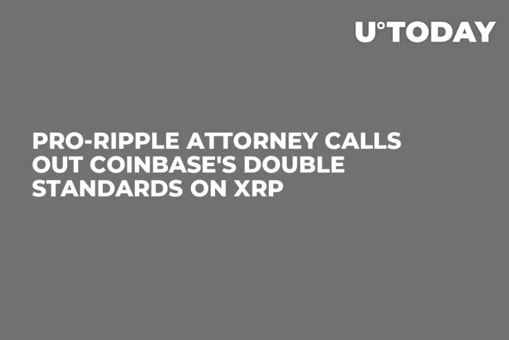Pro-Ripple Attorney Calls out Coinbase's Double Standards on XRP