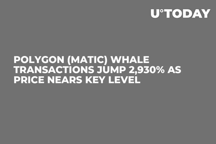 Polygon (MATIC) Whale Transactions Jump 2,930% as Price Nears Key Level