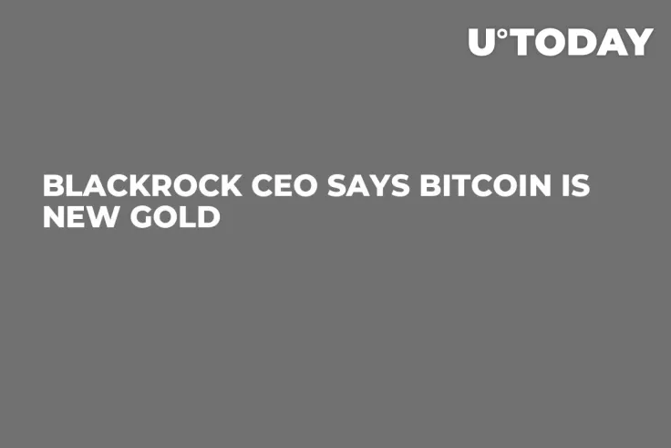 BlackRock CEO Says Bitcoin Is New Gold 