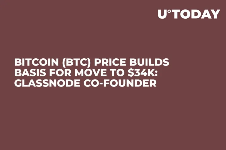 Bitcoin (BTC) Price Builds Basis for Move to $34K: Glassnode Co-founder