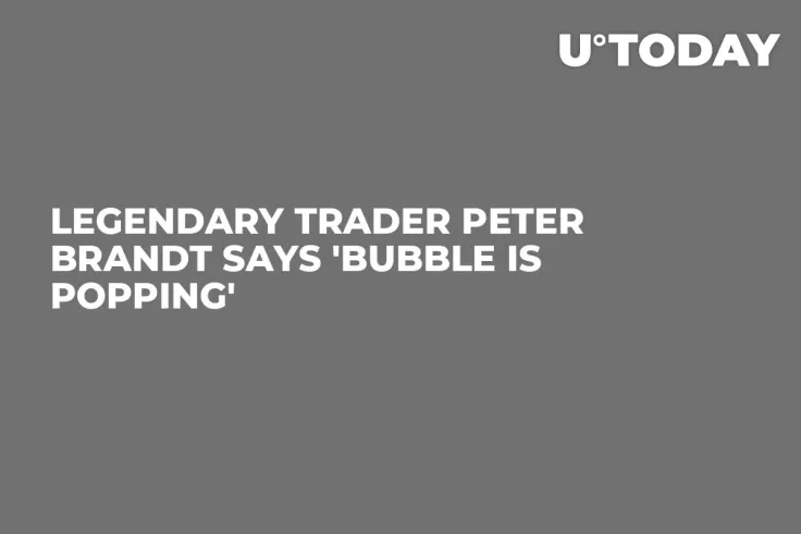 Legendary Trader Peter Brandt Says 'Bubble Is Popping'