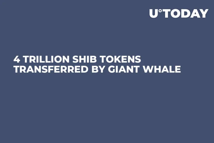 4 Trillion SHIB Tokens Transferred by Giant Whale