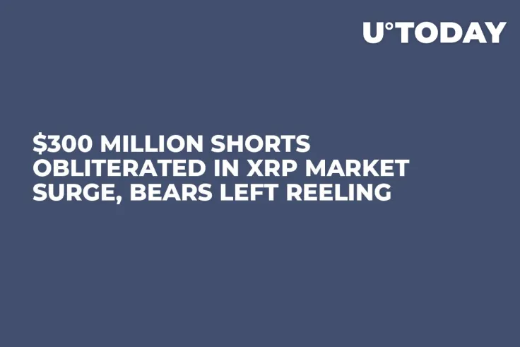 $300 Million Shorts Obliterated in XRP Market Surge, Bears Left Reeling