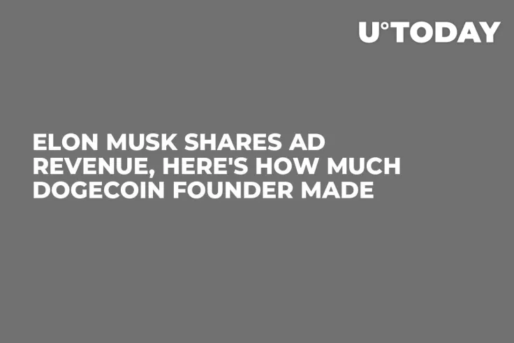 Elon Musk Shares Ad Revenue, Here's How Much Dogecoin Founder Made