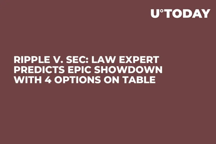 Ripple v. SEC: Law Expert Predicts Epic Showdown With 4 Options on Table