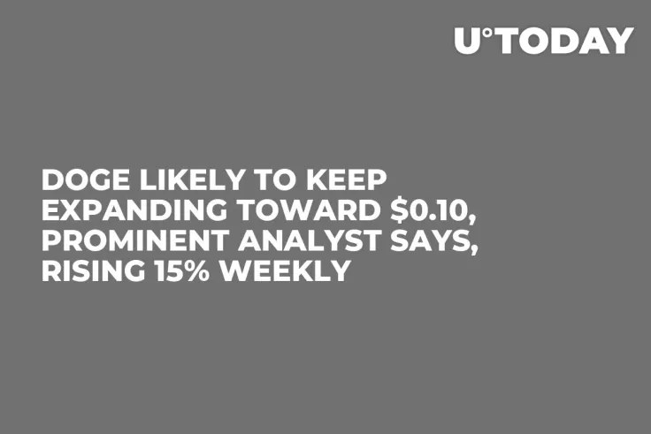 DOGE Likely to Keep Expanding Toward $0.10, Prominent Analyst Says, Rising 15% Weekly