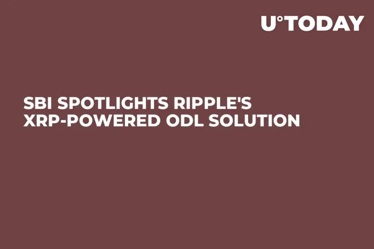SBI Spotlights Ripple's XRP-Powered ODL Solution